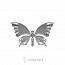 19-1100 Бабочка штампованная (малая) 11x6.5 см, толщина 0.5 мм