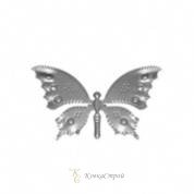 19-1100 Бабочка штампованная (малая) 11x6.5 см, толщина 0.5 мм в Екатеринбурге фото
