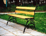 Кованая скамейка №26 в Екатеринбурге фото
