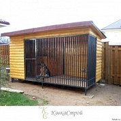 Кованый вольер для собак №11 в Екатеринбурге фото
