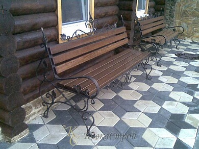 Кованая скамейка №23 в Екатеринбурге фото
