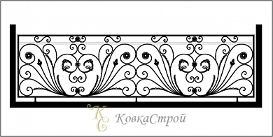Эскиз ограждения балкона №9 в Екатеринбурге фото
