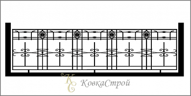 Эскиз ограждения балкона №11 в Екатеринбурге фото
