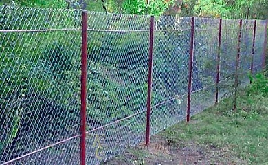 Забор из сетки рабицы №1 в Екатеринбурге фото
