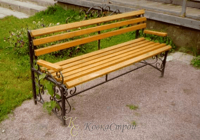 Кованая скамейка №33 в Екатеринбурге фото
