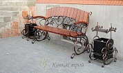 Кованая скамейка №61 в Екатеринбурге фото
