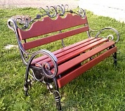 Кованая скамейка №64 в Екатеринбурге фото
