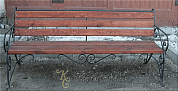 Кованая скамейка №21 в Екатеринбурге фото
