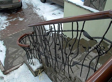 Лестничное ограждение №57 в Екатеринбурге фото
