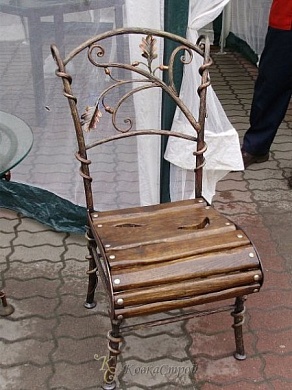 Кованый стул №10 в Екатеринбурге фото